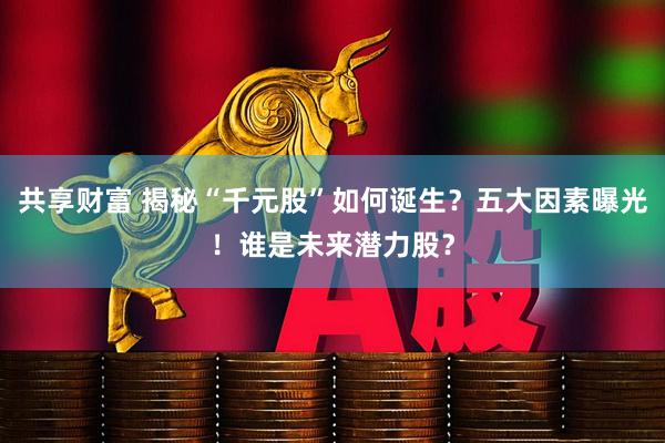 共享财富 揭秘“千元股”如何诞生？五大因素曝光！谁是未来潜力股？