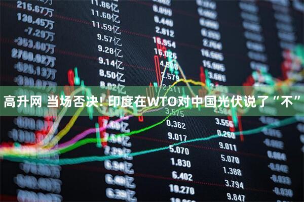 高升网 当场否决! 印度在WTO对中国光伏说了“不”