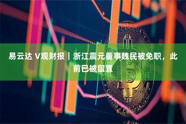 易云达 V观财报｜浙江震元董事魏民被免职，此前已被留置