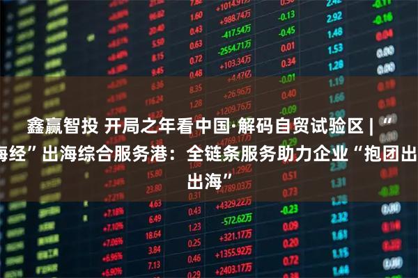 鑫赢智投 开局之年看中国·解码自贸试验区 | “山海经”出海综合服务港：全链条服务助力企业“抱团出海”